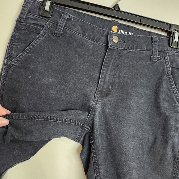 Carhartt Women's Blach Slim Fit Construction Work Pants Size 8 Regular - Picture 6 of 16